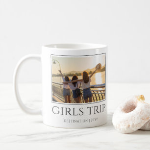 Custom Girls Trip   Girls weekend Photo Coffee Mug