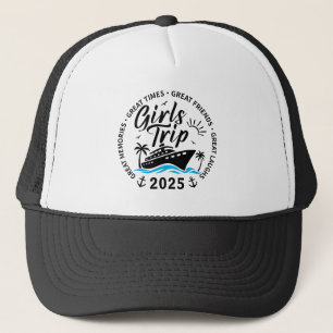 Custom Girls Trip Group Matching Cruise Vacation Trucker Hat
