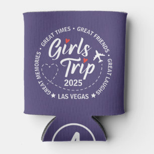Custom Girls Trip Group Matching Vacation  Can Cooler