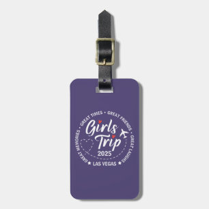 Custom Girls Trip Group Matching Vacation  Luggage Tag