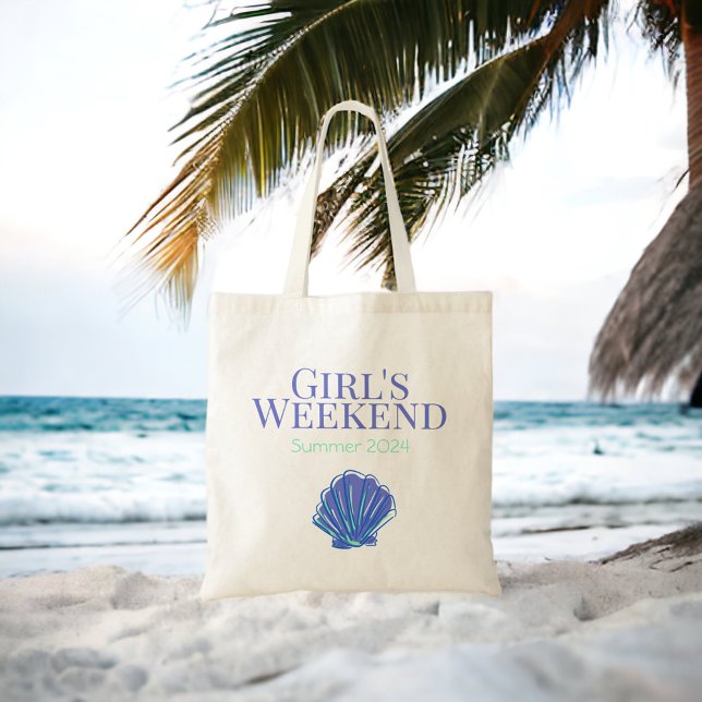 Custom Girls Weekend Bachelorette Reunion Beach  Tote Bag (Creator Uploaded)