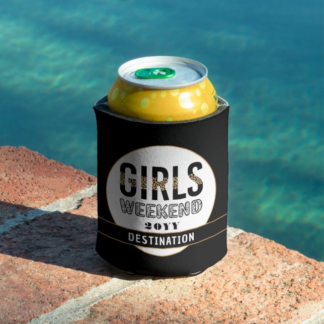 Custom Girls Weekend Girls Trip Vacation Can Cooler (In Situ Pool)