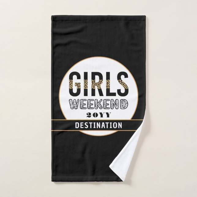 Custom Girls Weekend Girls Trip Vacation Hand Towel (Hand Towel)
