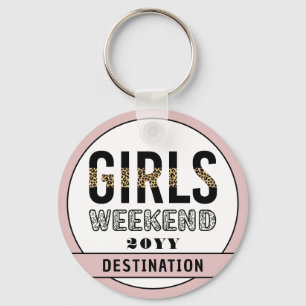 Custom Girls Weekend Girls Trip Vacation Key Ring