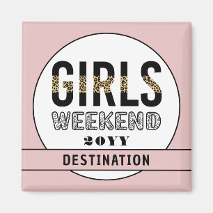 Custom Girls Weekend Girls Trip Vacation Magnet
