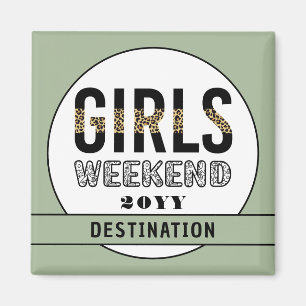 Custom Girls Weekend Girls Trip Vacation Magnet