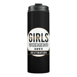 Custom Girls Weekend Girls Trip Vacation Thermal Tumbler