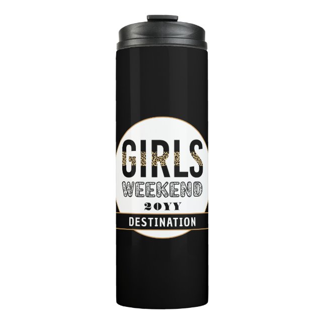 Custom Girls Weekend Girls Trip Vacation Thermal Tumbler (Front)