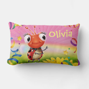 Custom girl's wide pillow Lil' Ladybug range