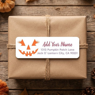 Custom Girly Jack O Lantern Pumpkin Halloween