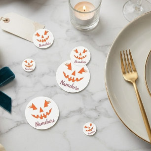 Custom Girly Jack O Lantern Pumpkin Halloween Confetti