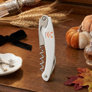 Custom Girly Jack O Lantern Pumpkin Halloween Corkscrew