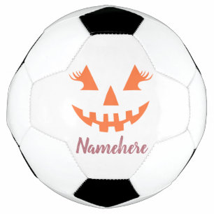 Custom Girly Jack O Lantern Pumpkin Halloween Football