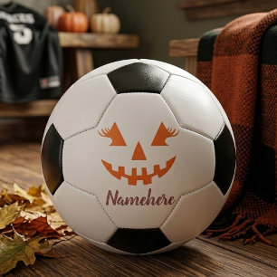 Custom Girly Jack O Lantern Pumpkin Halloween Football