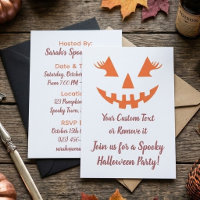 Custom Girly Jack O Lantern Pumpkin Halloween