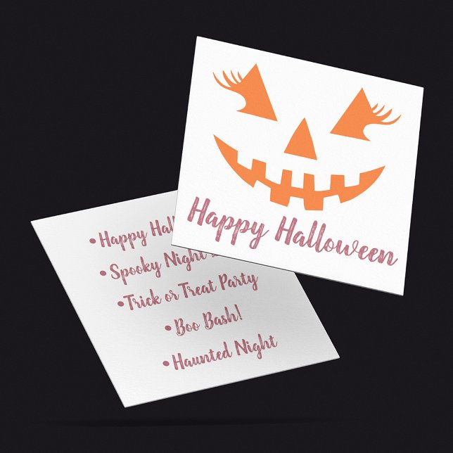 Custom Girly Jack O Lantern Pumpkin Halloween Programme (Creator Uploaded)