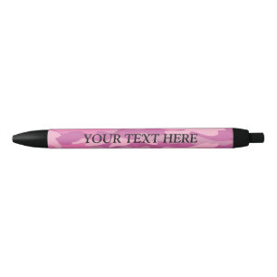 Custom girly pink army camo camouflage pens