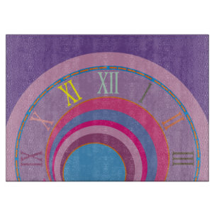 Custom girly pretty swirl circles tornado cute art cutting board