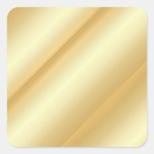 Custom Glamourous Faux Gold Blank Modern Template Square Sticker