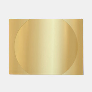 Custom Glamourous Faux Gold Modern Blank Template Doormat