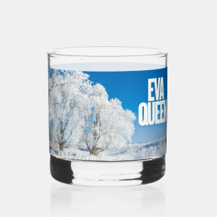 Custom Glass Cup   Personalised Clear Drinking Gla