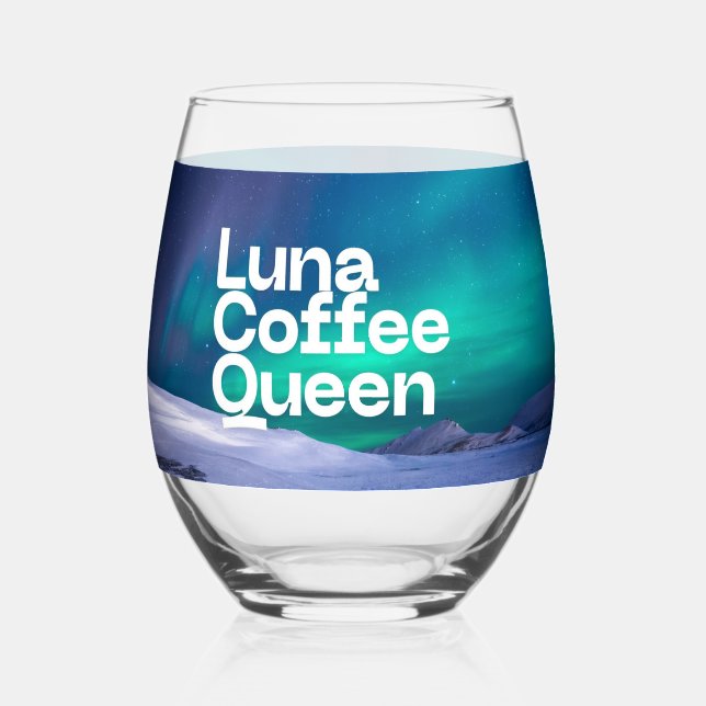 Custom Glass Cup | Personalised Clear Drinking Gla (Front)