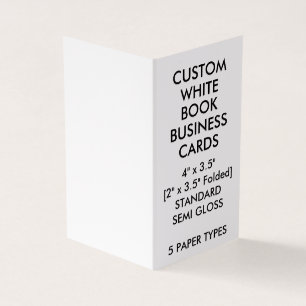 Custom GLOSSY Book Folded Business Cards 2" x 3.5"