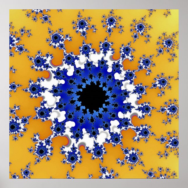 Custom Gold Blue Eye Poster (Front)