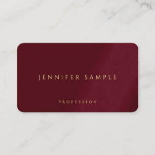 Custom Gold Colour Text Rounded Corner Luxury Business Card