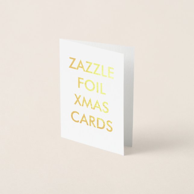 Custom Gold Foil Christmas Card (Front)