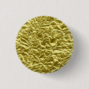 Custom gold foil effect 3 cm round badge