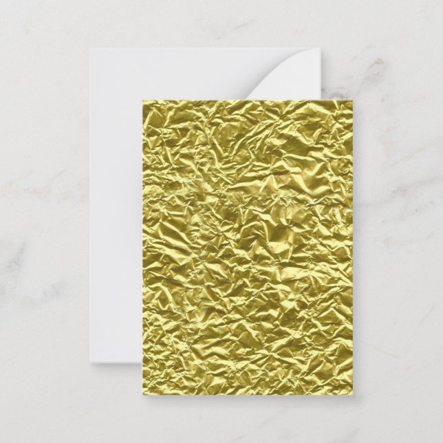 Custom gold foil effect card (Front)