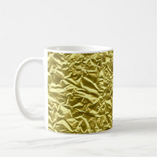 Custom gold foil effect coffee mug