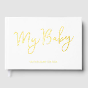 Custom Gold Foil My Baby Book Keepsake for Mother