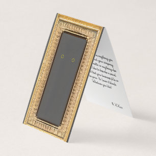 Custom Gold Frame Self-Stand Earring Display Cards