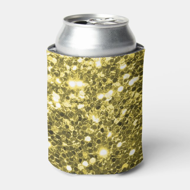 Custom Gold Glitter Can Cooler (Can Front)