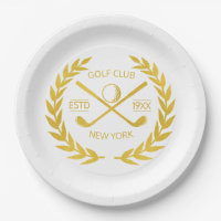 Custom Gold Golf Club Elegant Minimal Modern 