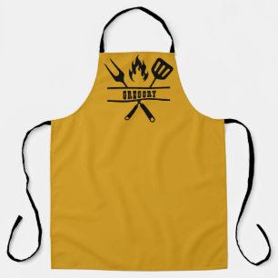 Custom Gold Grilling Apron