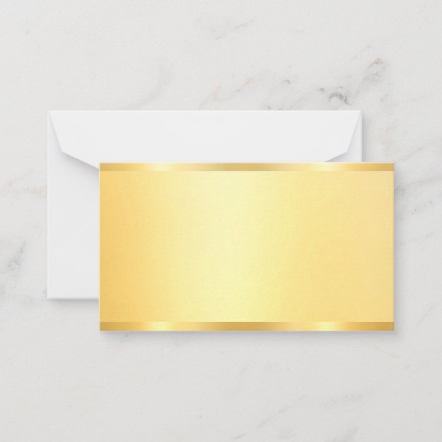 Custom Gold Look Blank Modern Elegant Template (Front)