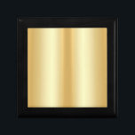 Custom Gold Look Blank Template Glamourous Modern Gift Box<br><div class="desc">Custom Gold Look Blank Template Glamourous Modern Wooden Jewellery Keepsake Box.</div>