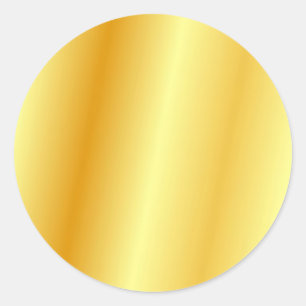 Custom Gold Look Glamour Template Trendy Elegant Classic Round Sticker