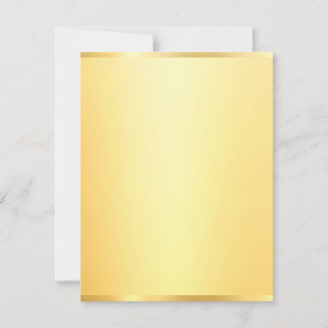 Custom Gold Look Modern Elegant Blank Template (Front)