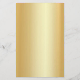 Custom Gold Look Modern Elegant Blank Template Stationery