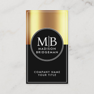 Custom Gold Metallic Professional Business Card