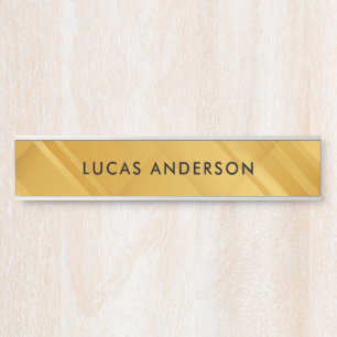 custom gold Template Elegant Modern Simple Door Sign