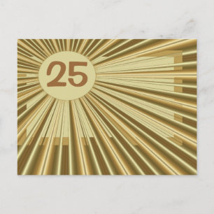 Custom Golden Blast Number Post Card
