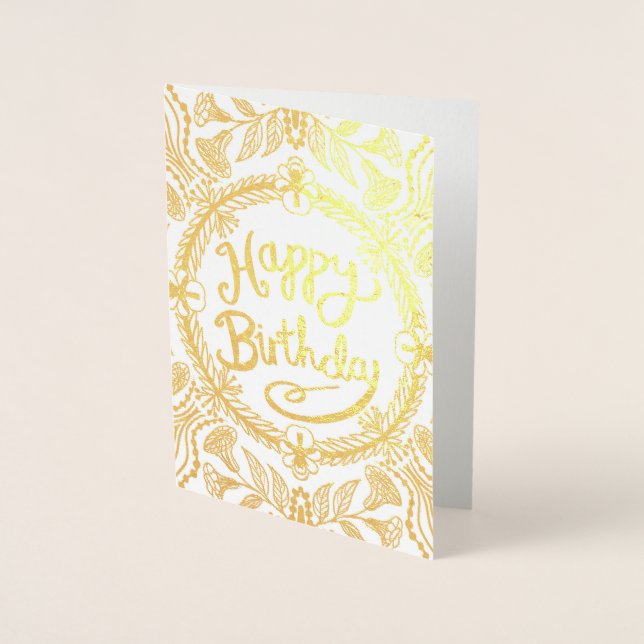 Custom Golden Child Birthday Card with Photo Optio (Front)