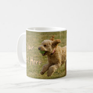 Custom Golden Doodle Dog Photo Coffee Mug