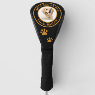 Custom Golden Retriever Dog Personalised Drawing Golf Head Cover