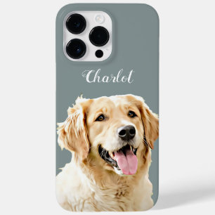 Custom Golden Retriever Dog Personalised Drawn Case-Mate iPhone 14 Pro Max Case